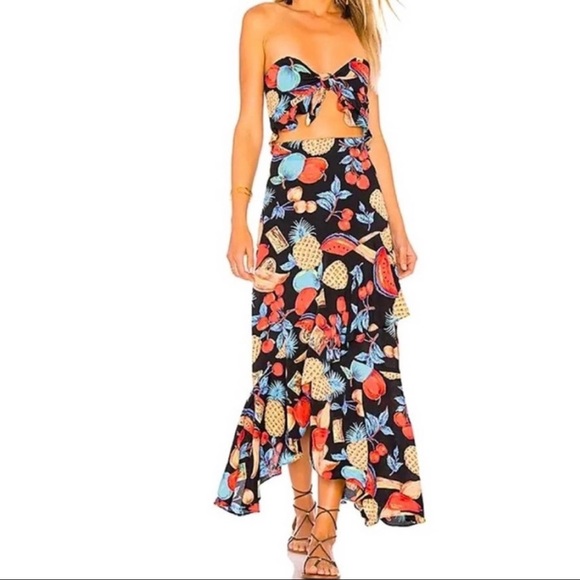 Flynn Skye Dresses & Skirts - FLYNN SKYE Michelle Maxi Dress in Dark Fruit XS